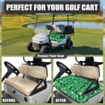 thumbnail image 4 of Whosucclay Golfer Silhouette Pattern Cover Blanket, With 4 Storage Pockets Protector Elastic Non-slip Golf Cart Seat Towel Blanket for Most 2-Seat Golf Carts, 4 of 7