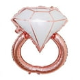 thumbnail image 6 of BalsaCircle 26" Rose Gold White Extra Large Diamond Ring Mylar Foil Plain Balloon Wedding, 6 of 6