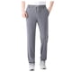 thumbnail image 1 of Pantalones de chándal de seda hielo para hombre - Pantalones deportivos holgados con bolsillos - Tejido de poliéster, cintura elástica, cintura alta, adecuados para el gimnasio y el uso diario, 1 of 2
