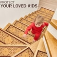 thumbnail image 2 of Non Slip Carpet Stair Treads for Wooden Steps Indoor, 4 Pack Stair Runners Covers Staircase Step Rugs Stair Mats for Kids Elders and Dog, 2 of 6