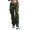 Green, variant on OSOLU Solid Color Denim Waist Fashion Pants Women Ripped Trouse Shorts High Jeans Casual Women Jeans Trousers Daily Relaxed Fit Breathable Bottoms