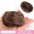 thumbnail image 2 of Extensions de Chignon en Cheveux Synthétiques Bouclés Mini Pince à Griffes Oreilles de Chat Chignons Postiches, 2 of 6