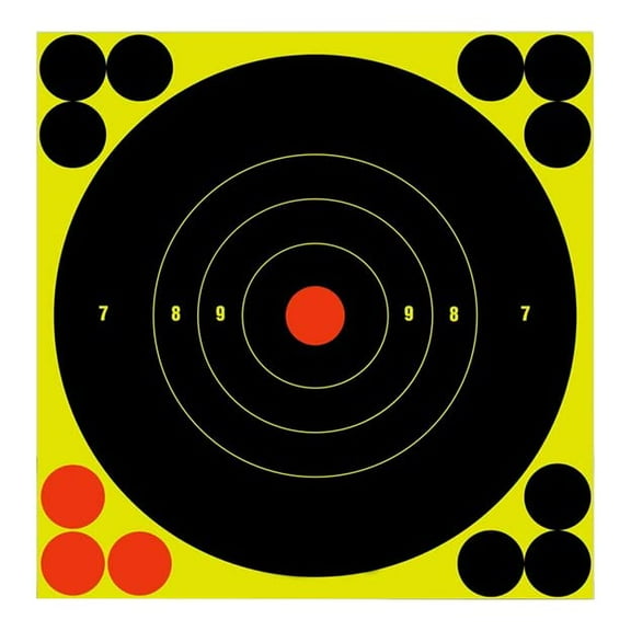 Dragon Targets 6" X 6" Reactive Bulls-Eye Splattering Targets (10 Pack)