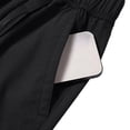 thumbnail image 5 of YFNNUP Cargo Shorts for Men Big and Tall Elastic Waist Trouser with Belt Quick Dry Hiking Pant Summer Camping Drawstring Pants Black XXXL, 5 of 10