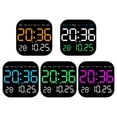thumbnail image 7 of LED Wall Clock With Remote Control Display Temperature Room Desktop Clock, 7 of 7