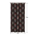 thumbnail image 5 of Black Skull Red Bow Pattern Shower Curtain 36"x72" ,Bathroom Decorative Shower Curtains Set with 12 Hooks,Modern Waterproof Washable Shower Curtain, 5 of 6