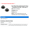 thumbnail image 2 of Rear Wheel Hub and Bearing Kit 2 Piece - Compatible with 2008 - 2009 Audi TT, 2 of 2