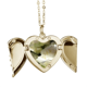 thumbnail image 1 of Dark grande tamaño rosas blancas Collar colgante en forma de melocotón con alas Unbranded M, 1 of 3