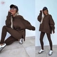 thumbnail image 1 of New Spring Women's Wear European and American Casual Tight Pants Loose Hoodie Set Two Piece Set, 1 of 14