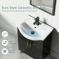thumbnail image 5 of Eclife 24" Freestanding Single Bathroom Vanity with Euro Ceramic Sink, Faucet, 5 of 8