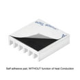 thumbnail image 3 of Uxcell Silver Tone Sticky Aluminum Heatsink Electronics Cooler 0.75 x 0.75 x 0.2 inch 10 Pcs, 3 of 5