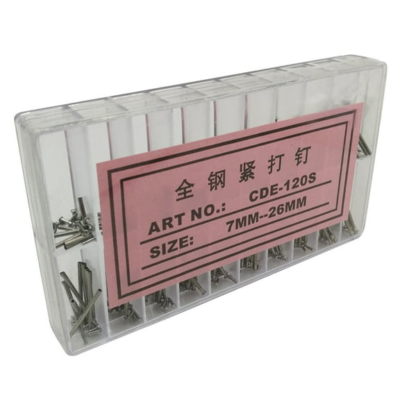 1 Set 1.2MM Thick Watch Band Clasp Buckle Tube Friction Pin Link 7MM-26MM Spring Bar Watchmaker Tool