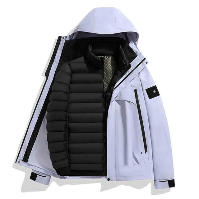 Ceisia Men's Outdoor Sports Pants Hooded Long Sleeve Winter Loose Fit with Zipper Gift and Button with Pockets