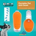thumbnail image 3 of KE WOOW Customized Dog water bottle complement, fits any bottle of 200 ml, the best choice for routine walks, or whenever you go on a trip. Perfect for cats, dogs, rabbits, or any pets!- 2 pieces -, 3 of 9