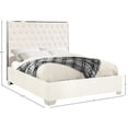 thumbnail image 5 of Meridian Furniture Lexi Solid Wood and Velvet Full Bed in White, 5 of 8