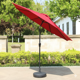 thumbnail image 1 of Sombrilla Roja de Jardín de 2.7 m con Sistema Inclinable y Manivela para Sombra en Exterior | Sombrilla para Patio, Terraza y Exterior, 1 of 6