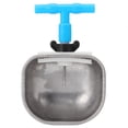 thumbnail image 1 of Garosa 5Pcs Stainless Steel Automatic Drinker Nipple Drinking Bowl Waterer Farm Accessory,Rabbit Nipple Bowl,Rabbit Waterer, 1 of 9