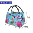 thumbnail image 2 of Easygdp Beach Flamingo Trio Bolsa de Almuerzo Insulada Reutilizable, Bolsa de Mano y Bandolera para Oficina, Trabajo, Viajes, 2 of 6