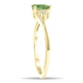 thumbnail image 3 of SZUL Women's Pear Shaped Green Amethyst and Diamond Tierra Ring in 10K Yellow Gold, 3 of 5