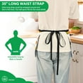 thumbnail image 3 of Yayeee Waist Apron with Pockets for Cooking Waterproof Half Server Aprons, Yellow Leaves, 3 of 7
