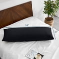 thumbnail image 7 of Bare Home Body Pillowcase - Zipper Closure - Ultra Soft - Double Brushed - Black, 7 of 7