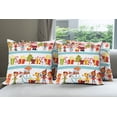 thumbnail image 6 of Ambesonne Christmas Throw Pillow Cover 4 Pack, Joy Santa, 18", Multicolor, 6 of 7