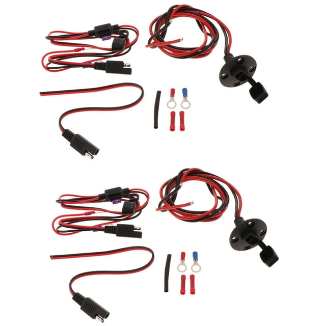Cable de Extensión de Alimentación de Montaje en Panel perfecl SAE Impermeable 2x 12/18 AWG