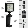 thumbnail image 5 of Commlite CM-L50II LED Video Camera Light, 50 LED 5700-6000K Dimmable Mini Panel Light Holder for Smartphones and Cameras, fit Canon, Sony, Nikon, iPhone, Samsung, Huawei and More, 5 of 7