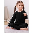 thumbnail image 4 of CARETOO Toddler Girl Clothes Pullover Sweatsuit Long Sleeve Sweatshirt sweatpants Set 2pcs Tracksuit Outfit Casual Loose Outfits 1-5T Set, 4 of 7