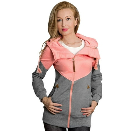 Womens Long Sleeve Hoodies Plus Size Sweatshirt Pullover Ladies Hooded Tops