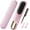 Pink, variant on VoluVibe Cordless Hair Straightener Brush–Go Brush Pro for Short Hair with Million Negative Ions, Portable Mini Straightener Flat Iron 4 Temps Fast Heating Ceramic Coating,Hot Comb for Women Travel