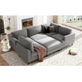 thumbnail image 4 of shunda K Modular Sectional Sofa with Ottoman L Shaped Corner Sectional for Living Room, Office, Spacious Space, Gray, 4 of 5
