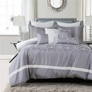 ESCA J 22130V K Levora Comforter Set, Grey - King Size - 7 Piece