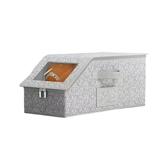 Stackable Baseball Cap Organizer - Holds 24 Hats | Sturdy Cardboard Hat Storage Box for Closet | Dustproof Snapback Cap Display for Men & Women (Grey)