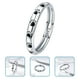 thumbnail image 3 of Anillo de plata con huella de pata de mascota, anillo sencillo para el dedo, joyería para amantes de las mascotas para hombres y mujeres., 3 of 7
