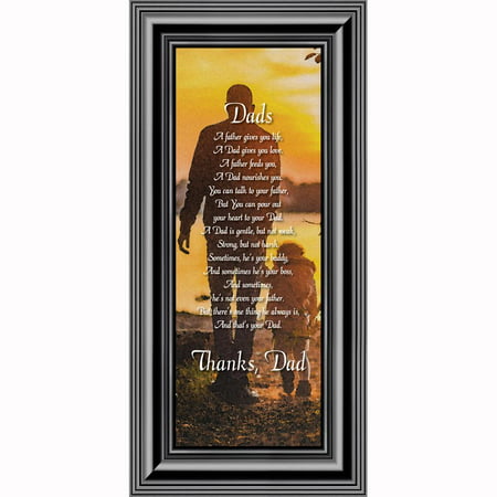 Thanking Dad For All He Has Done, Meaningful Picture Frame For Your Father,  6x12 7353