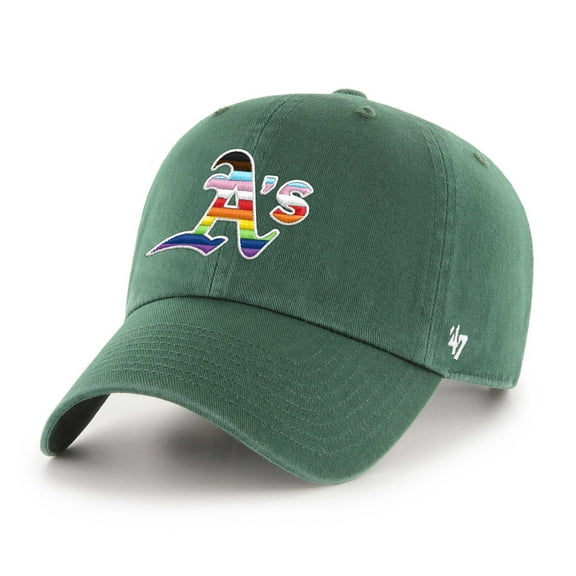 Men's '47 Green Athletics Team Pride Clean Up Adjustable Hat