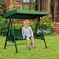 thumbnail image 2 of Swing Canopy Replacement Top, Outdoor Patio Swing Chair Canopy Replacement, Waterproof Swing Canopy Replacement, Porch Swing Top Canopy Cover for Outdoor Garden, Patio, Yard & Park, 2 of 6