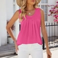 thumbnail image 6 of Sngxgn Camisoles for Women Basic Camis Undershirt Spaghetti Strap Tank Top(Hot Pink,L), 6 of 6