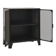 thumbnail image 6 of Gray Metal Storage Cabinet, 28.3"x14.2"x32.3", MDF Shelving Unit with Mesh Doors, Industrial Style Living Room Organizer, 165.3 lb Capacity Grey, 6 of 9