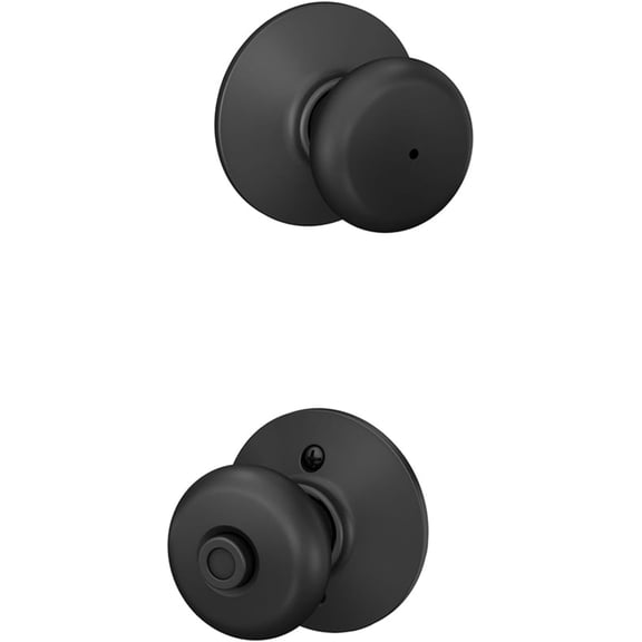 F51A PLY 609 Plymouth Knob Keyed Entry Lock, Antique Brass