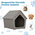thumbnail image 5 of Bifanuo Weatherproof Outdoor Cat House - Insulated Resin Shelter for Indoor & Feral Cats, 5 of 9