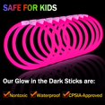 thumbnail image 2 of Nudala Pulsera De Varillas Luminosas De Color Rosa, Venta Al Por Mayor, Suministros Para Fiestas Que Brillan En La Oscuridad, 100 Collares De 8 Varillas Luminosas Con 100 Conectores, Juguetes Iluminad, 2 of 5
