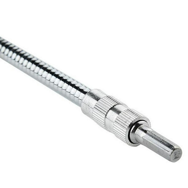 TSV 2pcs Flexible Drill Bit Extensions, Screwdriver Extension Soft Shafts  with 1/4 Hex Shank