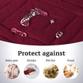 thumbnail image 4 of Water Repellant Sofa Covers/Slipcovers Recliner Cover Reversible Quilted Furniture Protector, 79 x 68 inch, Improved Couch Shield with 2 Inch Elastic Straps Anti-Slip (Burgundy/Beige, 4 of 7