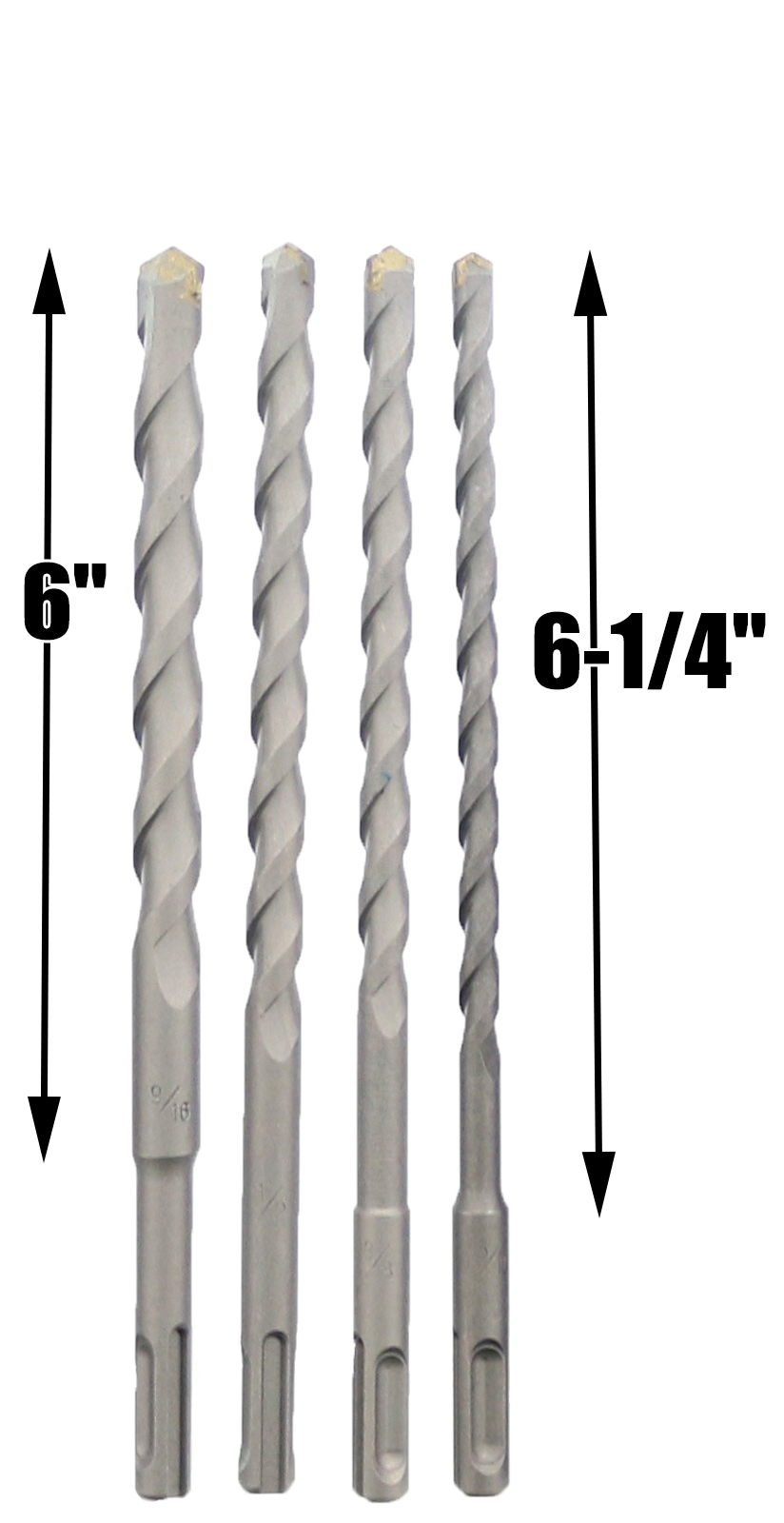 Erie Tools 20 Piece SDS Rotary Hammer Concrete Masonry Carbide Tipped Drill Bit Set fit Milwaukee® Hilti® Bosch®