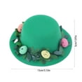 thumbnail image 3 of Aooww Easter Hats , Adjustable Eggs Bunny Hats Easter Photo Props for Spring Party Favors Supplies ,Green, 3 of 6