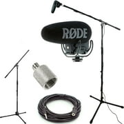 RODE VideoMic Pro  w/ Rycote Studio Boom Kit - VMPR , Boom Stand, Adapter, Cable