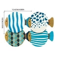 thumbnail image 3 of Fish Shaped Illustration Coffee Wooden Retro Restaurant Tableware Insulation Tea Pottery Chargers Pottery Charger Plates End Table round Dinning Table with 6 Placement Mats Dinning Table Set Dinner, 3 of 3