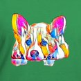 thumbnail image 3 of CafePress - Colorful Corgi Puppy T Shirt - Women's V-Neck Dark T-Shirt, 3 of 4